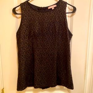 Banana republic sleeveless lace blouse